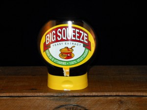 400g Squeezy Marmite Jars (Close-up)